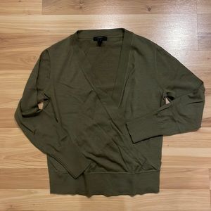 JCrew Wrap Sweater S NWOT